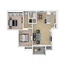 Two Bedroom 203 floor plan